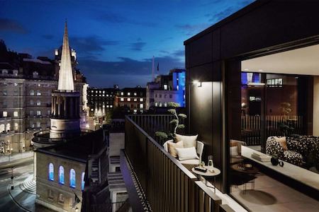 Penthouse Great Portland Street. Photo credit: Savills